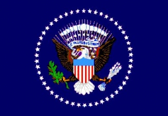 US Prsident Fahne gedruckt | 90 x 150 cm
