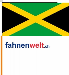 Jamaika Fahne / Flagge am Stab | 15 x 22.5 cm
