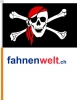 Pirat mit Kopftuch Fahne / Flagge am Stab  Pack  4 Stck | 15.5 x 23 cm