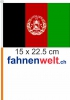 Afghanistan Fahne / Flagge am Stab  Pack  4 Stck | 15 x 22.5 cm
