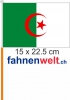 Algerien Fahne / Flagge am Stab  Pack  4 Stck | 15 x 22.5 cm cm