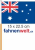 Australien Fahne / Flagge am Stab  Pack  4 Stck | 15 x 22.5 cm