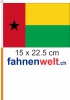 Guinea Bissau Fahne / Flagge am Stab  Pack  4 Stck | 15 x 22.5 cm