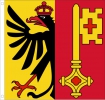Genf Fahne aus Stoff 90 x 90 cm