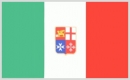 Italien mit Wappen Zivil Fahne gedruckt | 90 x 150 cm