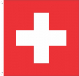Schweizer Fahne aus Stoff 90 x 90 cm