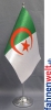 Algerien Tisch-Fahne DeLuxe ohne Stnder | 15.5  x 24 cm
