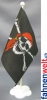 Pirat mit Kopftuch Tisch-Fahne gedruckt | 22.5 x 15 cm