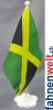 Jamaica Tisch-Fahne gedruckt | 22.5 x 15 cm mit Blumenfuss