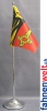 Genf GE Tisch-Fahne DeLuxe ohne Ständer | 16  x 16 cm
