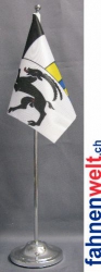 Graubnden GR Tisch-Fahne DeLuxe ohne Stnder | 16 x 16 cm