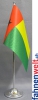 Guinea Bissau Tisch-Fahne DeLuxe ohne Stnder | 15.5  x 24 cm