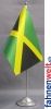 Jamaika Tisch-Fahne DeLuxe ohne Stnder | 15.5  x 24 cm