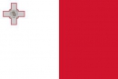 Malta Tisch-Fahne DeLuxe ohne Stnder | 15.5  x 24 cm