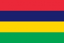 Mauritius Tisch-Fahne DeLuxe ohne Stnder | 15.5  x 24 cm