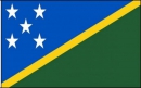 Salomonen Inseln Tisch-Fahne DeLuxe ohne Stnder | 15.5  x 24 cm