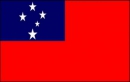 Samoa Tisch-Fahne DeLuxe ohne Stnder | 15.5  x 24 cm