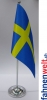 Schweden Tisch-Fahne DeLuxe ohne Stnder | 15.5  x 24 cm