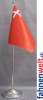 Schwyz SZ Tisch-Fahne DeLuxe ohne Stnder | 16 x 16 cm