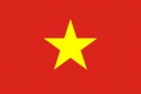 Vietnam Tisch-Fahne DeLuxe ohne Stnder | 15.5  x 24 cm