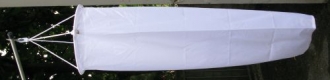 Windsack weiss aus Multi-Flag | Durchmesser 45 cm x 180 / 230  cm Lnge